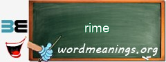 WordMeaning blackboard for rime